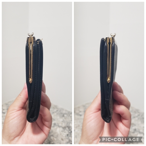 Vintage Fendi Pequin Stripe Bifold Kisslock Wallet - Picture 2 of 10